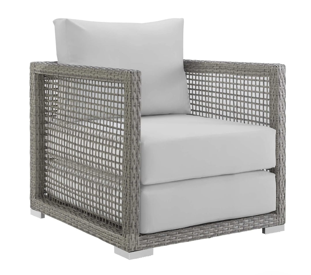 Cozymel Rattan Collection - white cushions