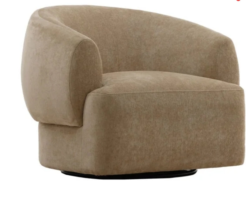 Jasper San Swivel chair upholstered in performance chenille