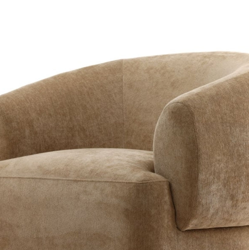 Jasper San Swivel chair upholstered in performance chenille
