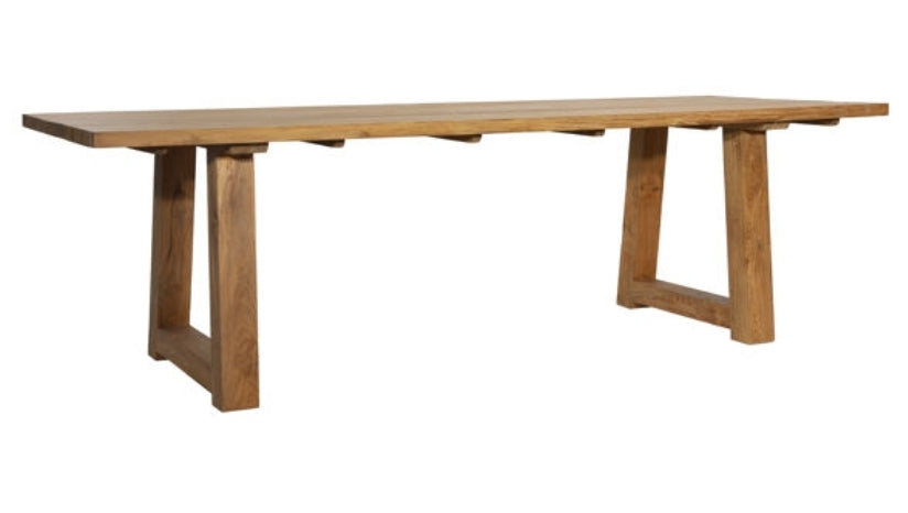 98.5" Solid Reclaimed Teak Outdoor Dining Table