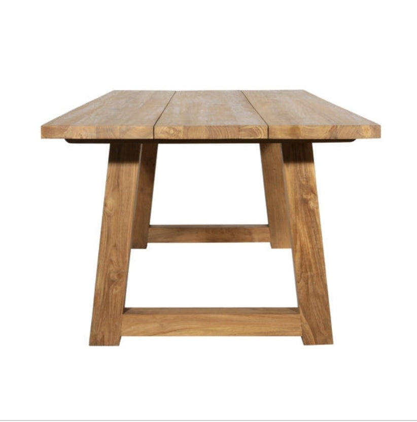 98.5" Solid Reclaimed Teak Outdoor Dining Table