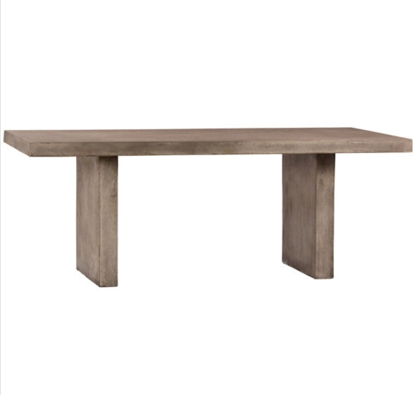 79" Santino Outdoor Solid Concrete Dining Table
