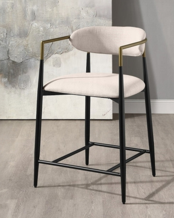 Jag Ivory performance fabric Counter Stool