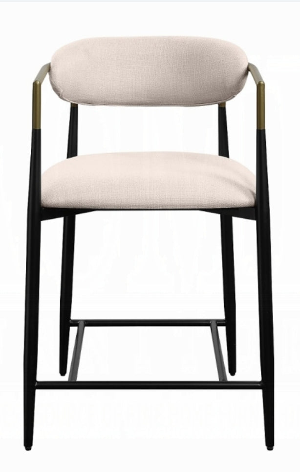 Jag Ivory performance fabric Counter Stool
