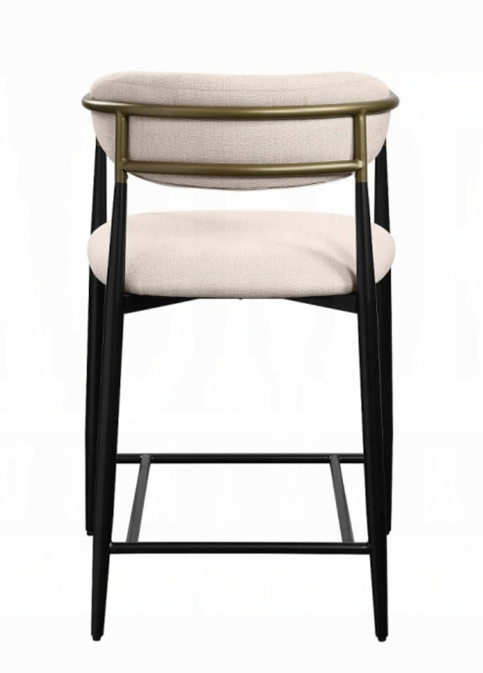 Jag Ivory performance fabric Counter Stool