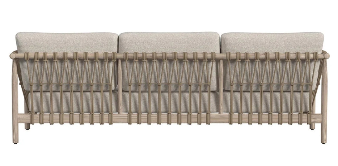Ibiza Teak Sofa with Rope and Olefin cushions