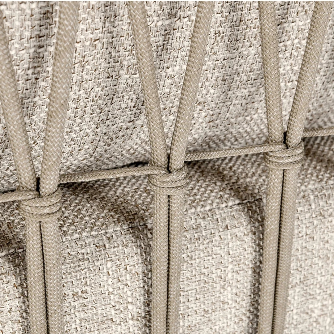 Ibiza Teak Sofa with Rope and Olefin cushions