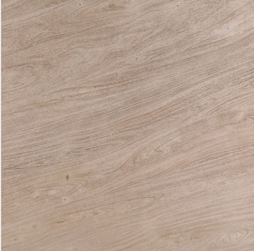 Suri 60" Solid Sandblasted Round Wood Dining Table