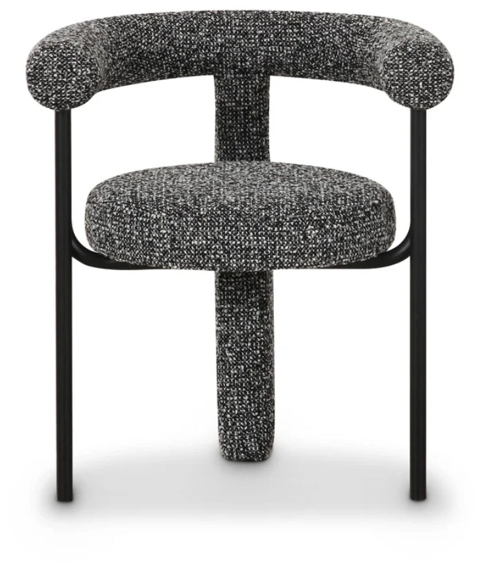 Mod Black Performance Boucle Dining Chair