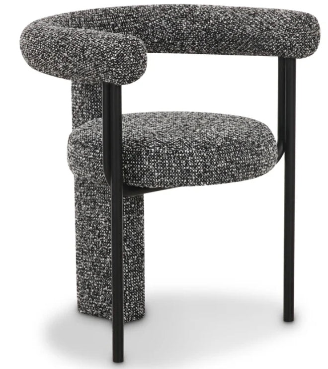 Mod Black Performance Boucle Dining Chair