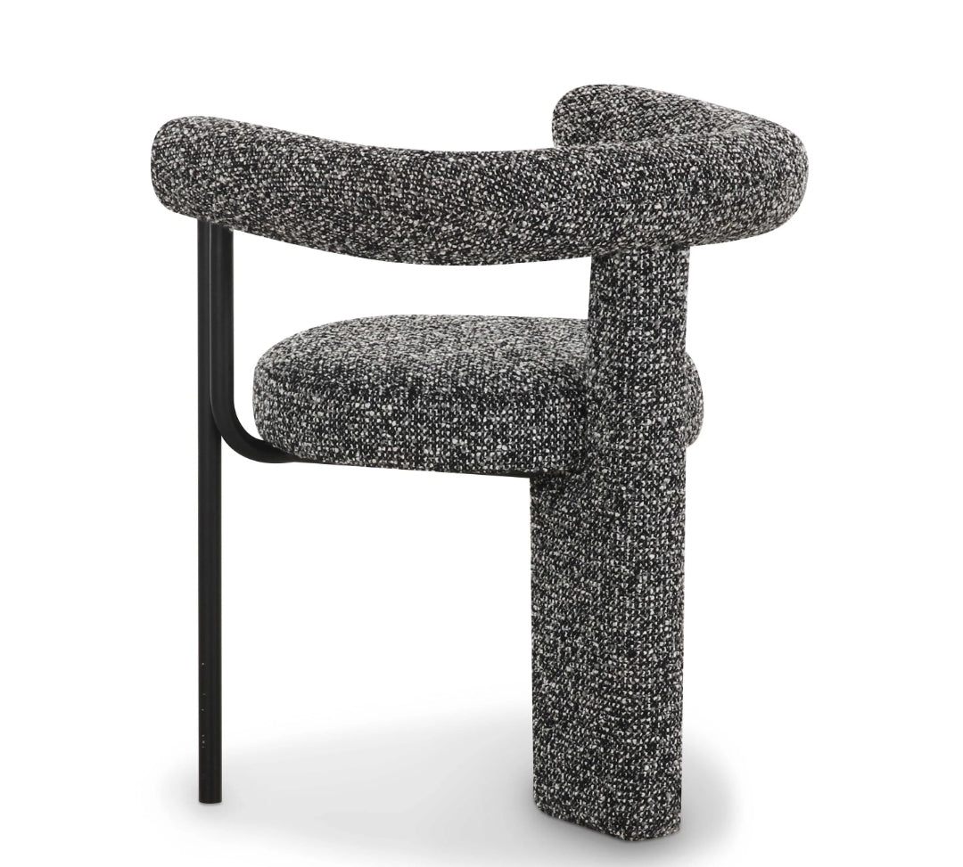 Mod Black Performance Boucle Dining Chair