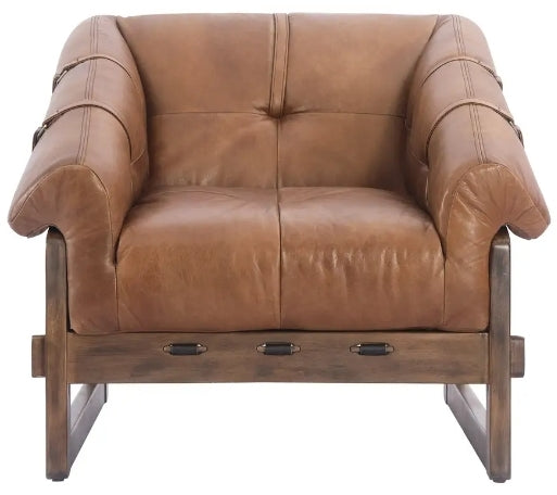 Denver Saddle Top Grain leather in Cognac
