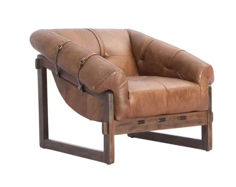 Denver Saddle Top Grain leather in Cognac