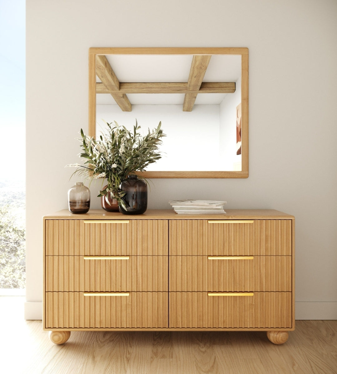 Carey Modern Natural Oak Dresser