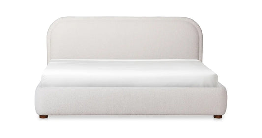 Martens King Upholstered bed in beige fabric