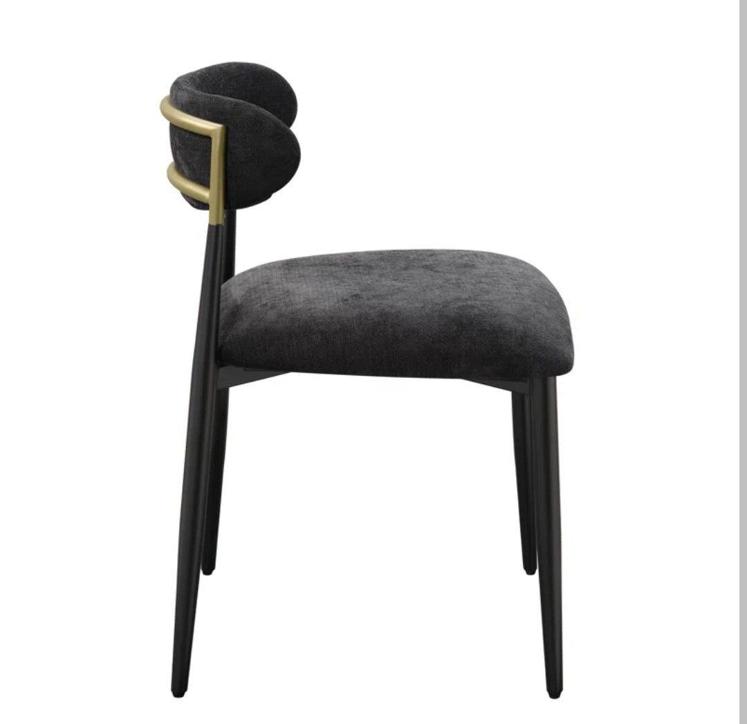 Panthere Black Arhaus Jagger Armless Dupe dining