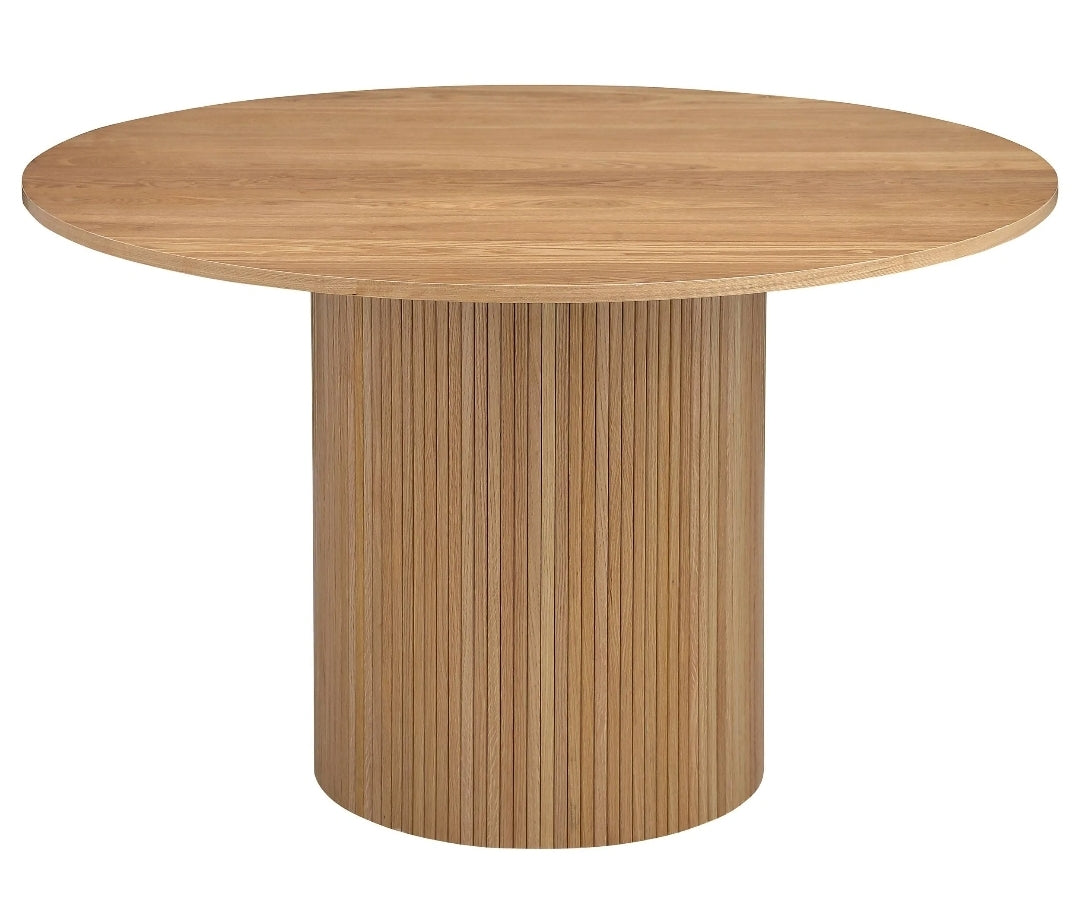 Ella Circular Wood Dining with slatted base