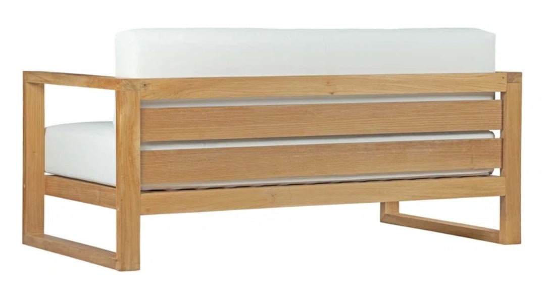 Ashby Teak Set with Natural white cushions