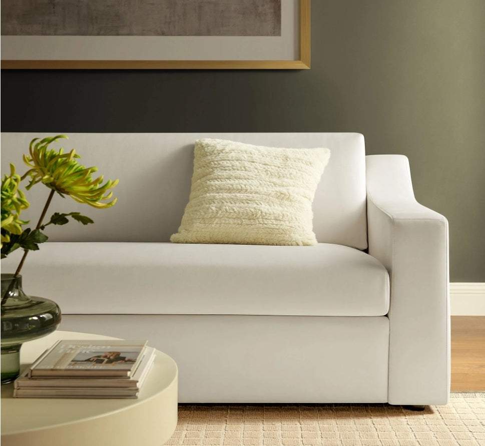 Landry Performance Sofa in Alabaster