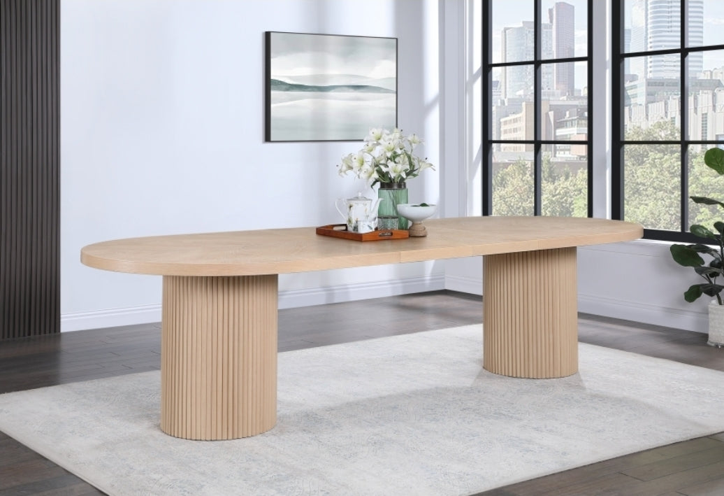Harmonique Light Oak Wood Dining Table