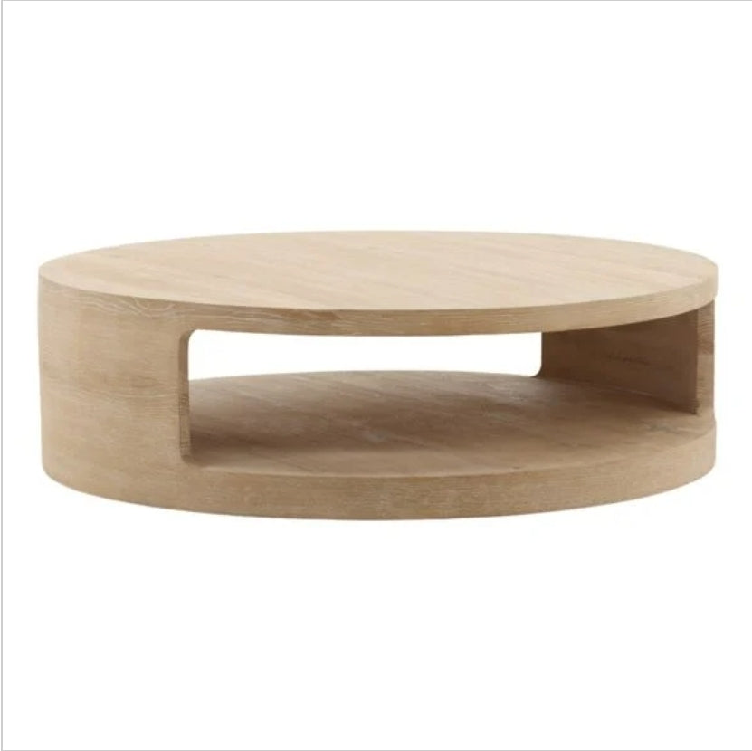 Holand 51" Coffee Table in solid aged oak wood