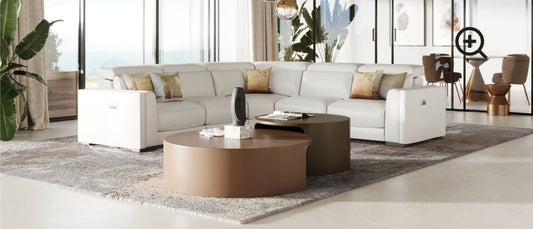 Frazier Top Grain Leather Sectional