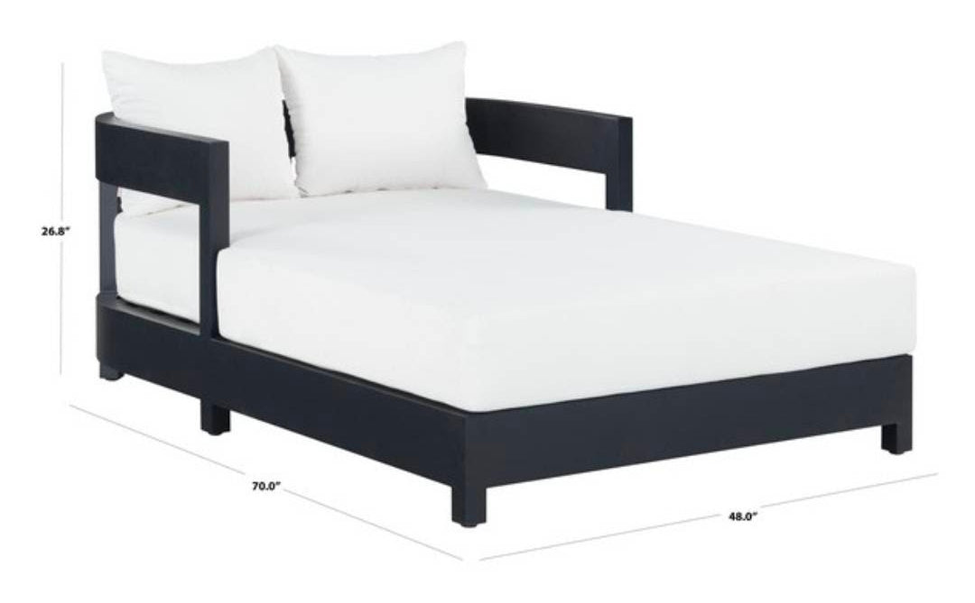 Everlee Double Chaise lumber lounger