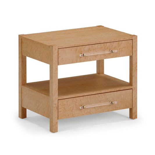 Brandy Maple 2-Drawer Nightstand