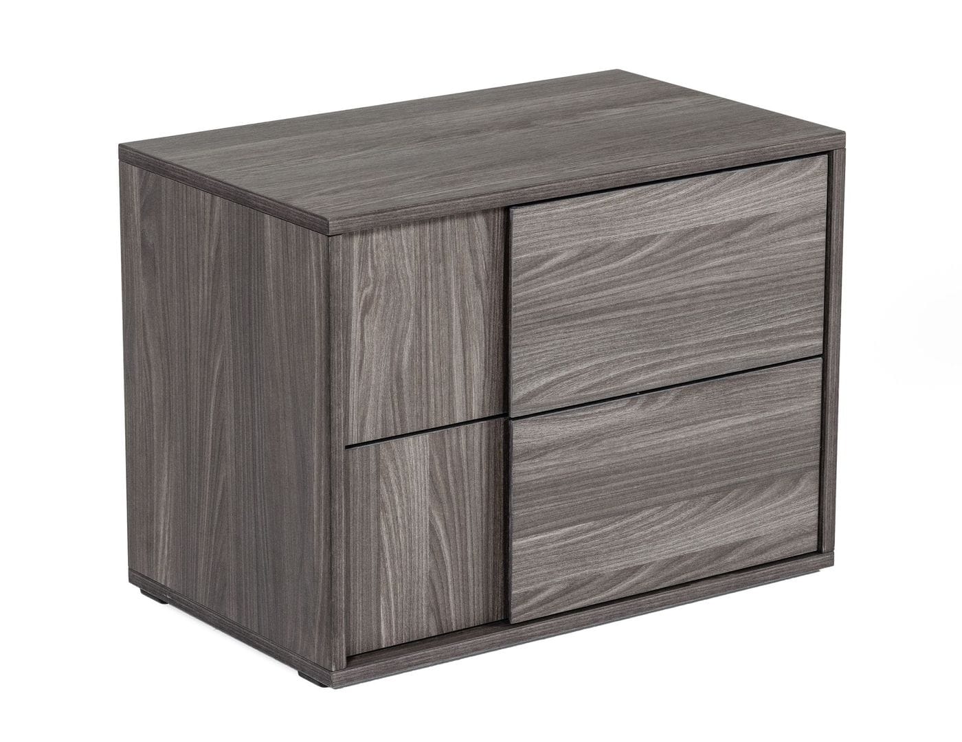 Nova Domus Asus - Italian Modern Elm Grey Nightstand