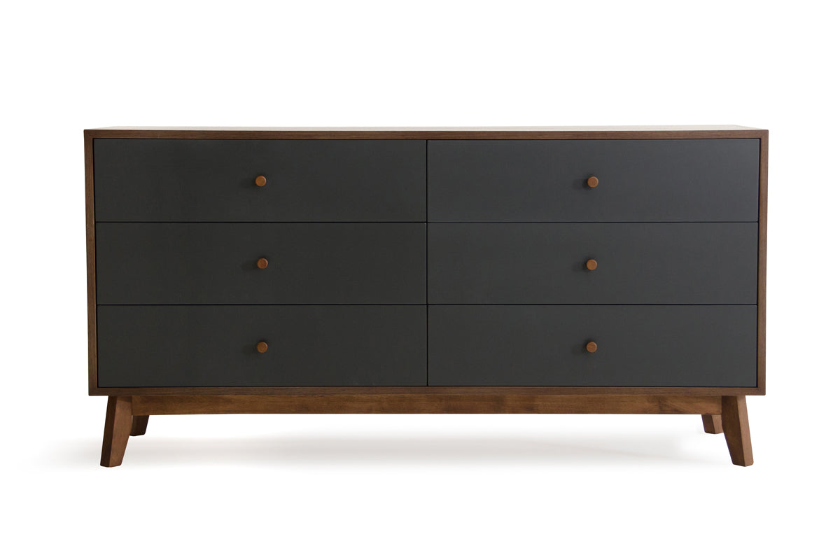 Nova Domus Dali Mid-Century Grey & Walnut Dresser