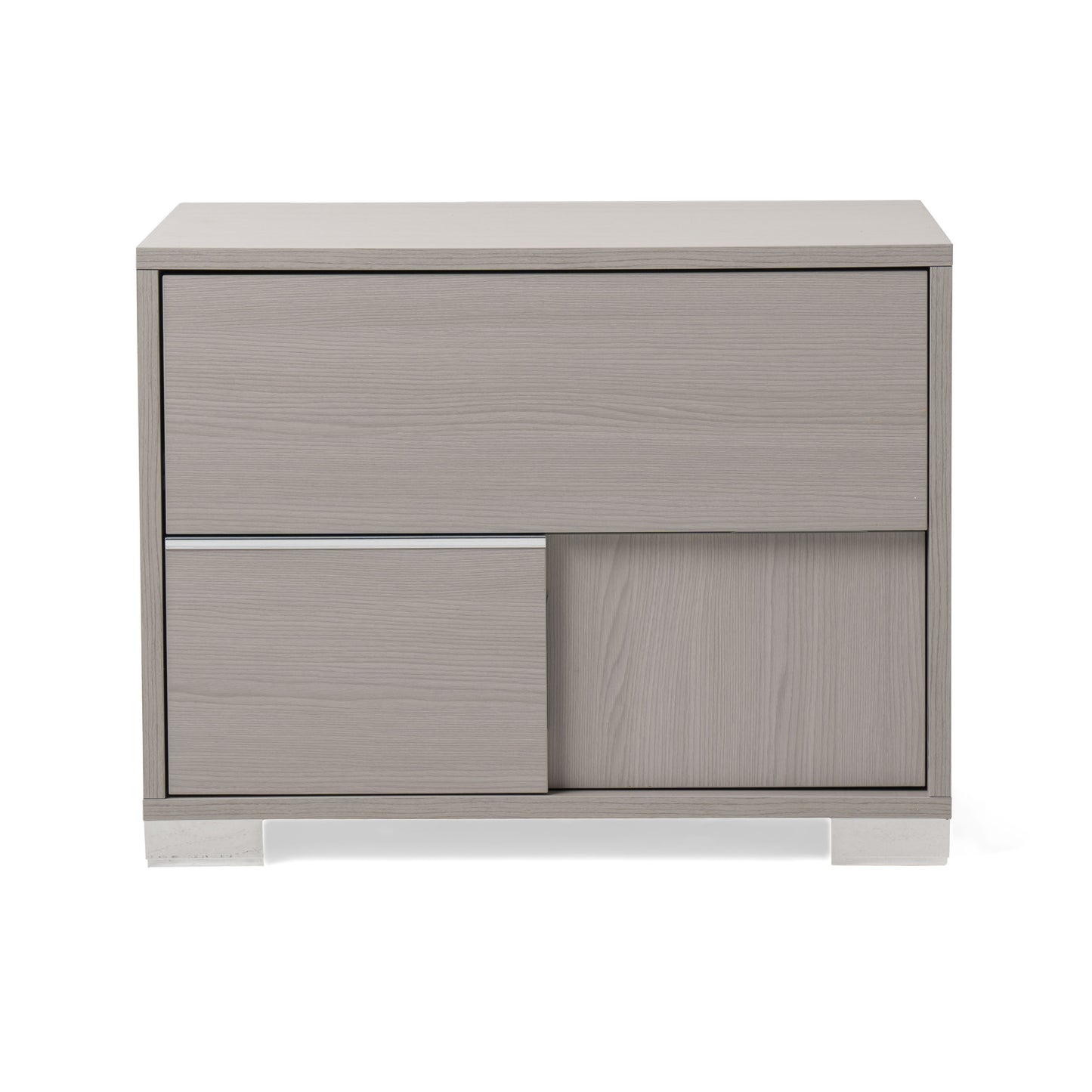 Modrest Ethan Italian Modern Grey Nightstand
