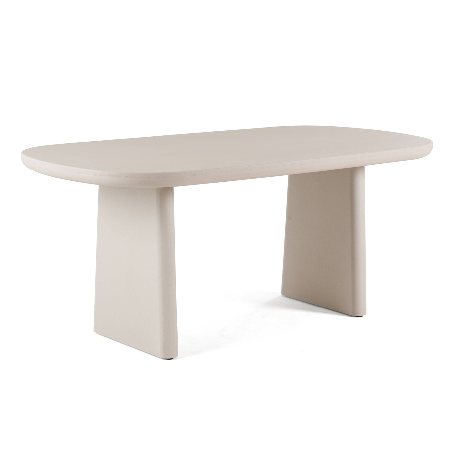 Modern 52" Grey Faux Cement Coffee Table