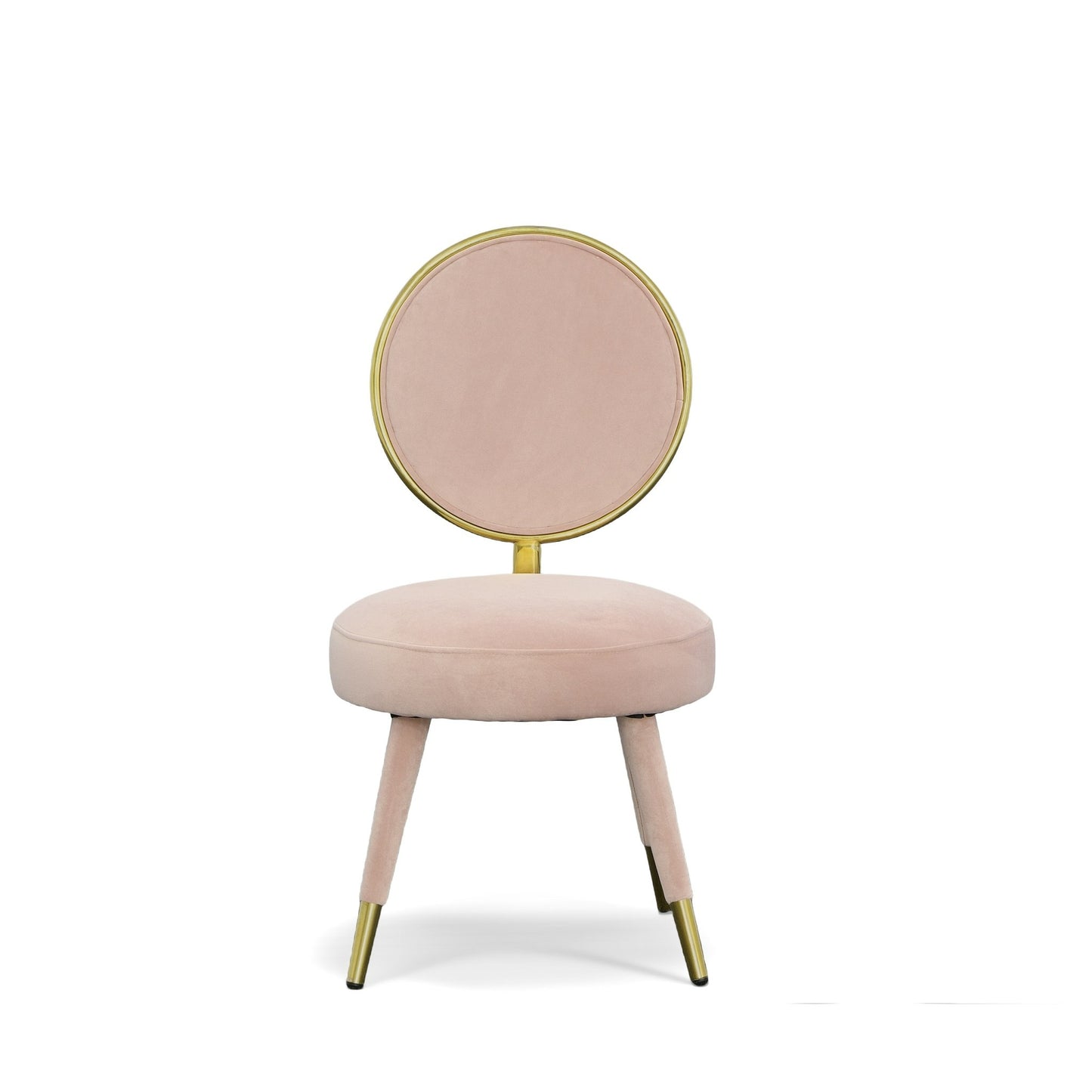 Modrest Haswell - Glam Pink Velvet Accent Chair (Set of Two)