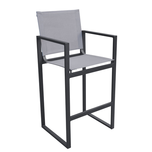 Renava Kayak - Modern Charcoal Outdoor Bar Stool