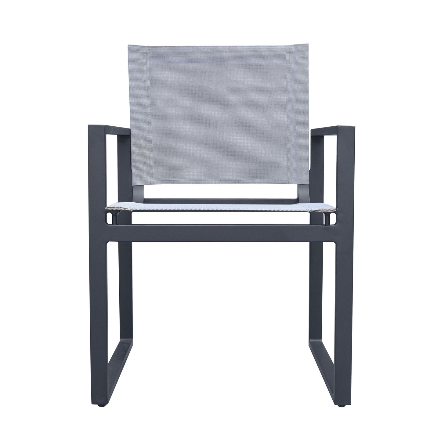 Renava Kayak - Modern Charcoal Outdoor Dining Armchair (Set of 2)