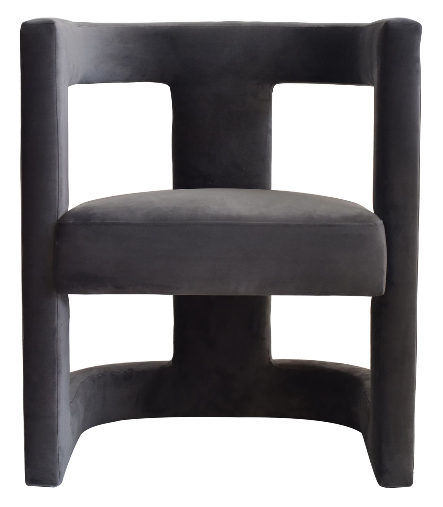 Modrest Kendra - Dark Grey Fabric Accent Chair