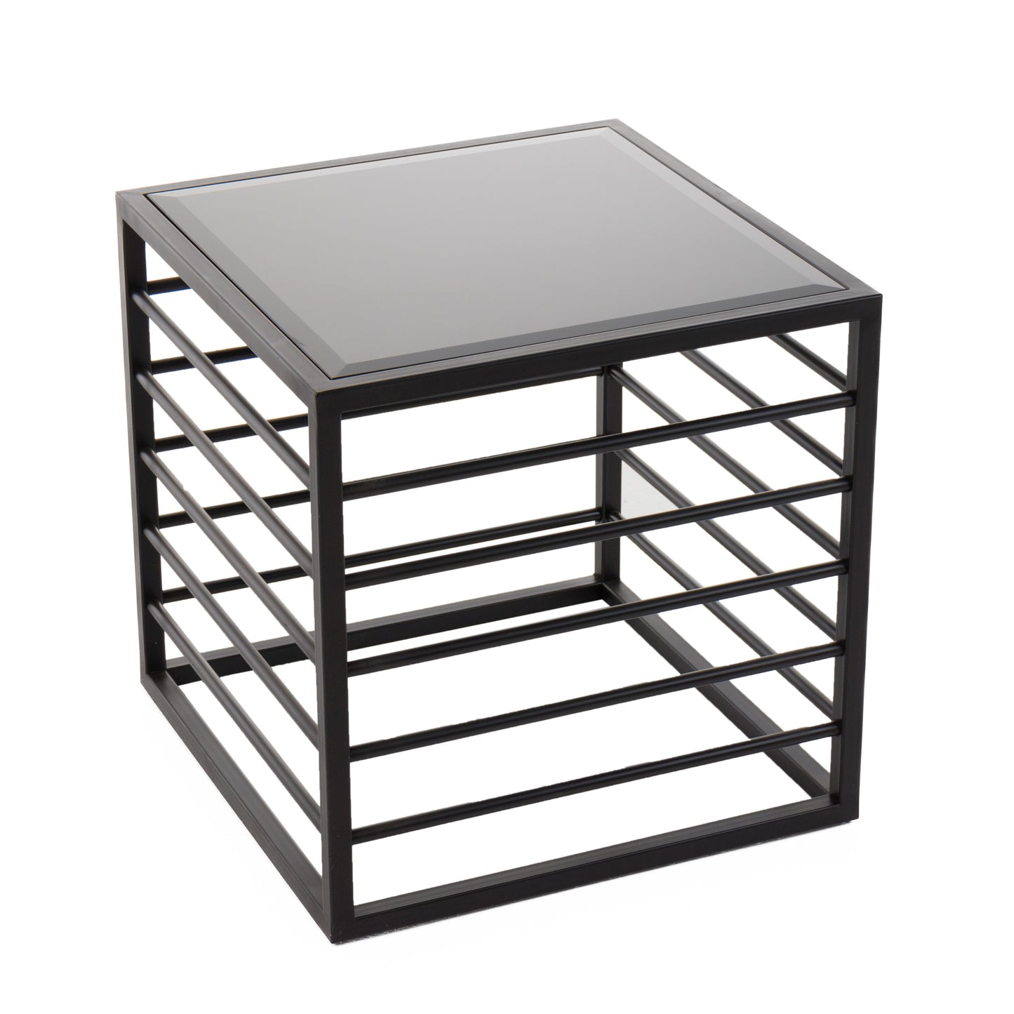 Modrest Malvo - Modern Black + Glass End Table