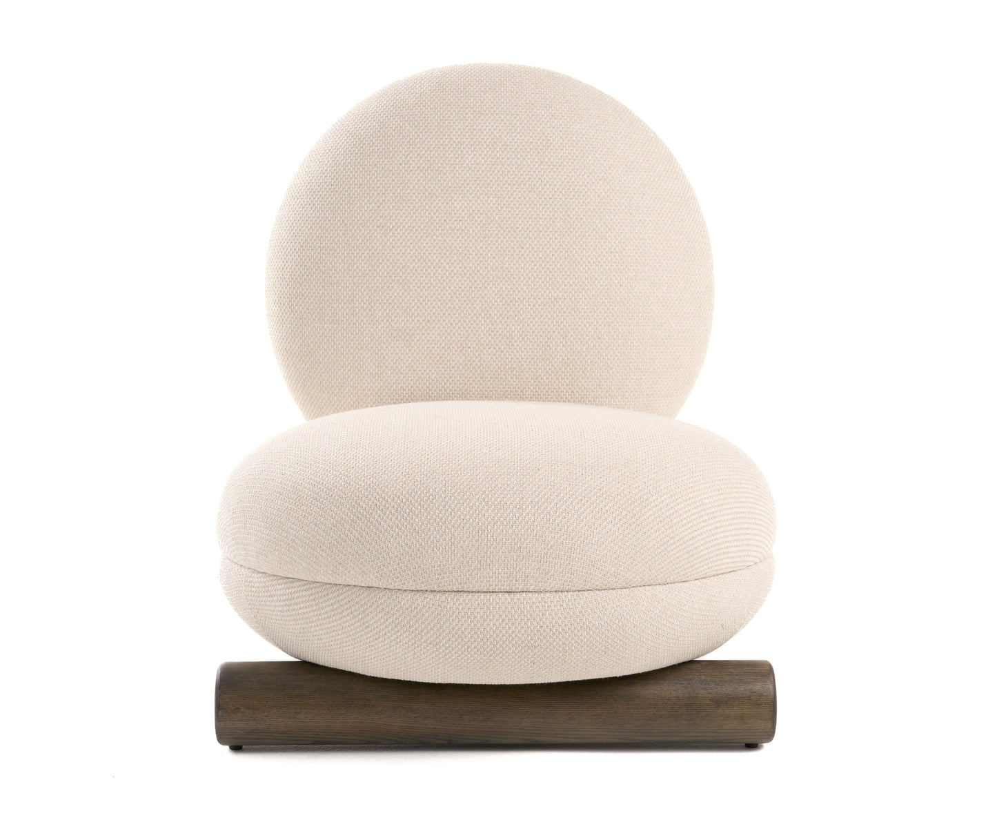 Modrest Minto - Contemporary Off-White Fabric Accent Chair