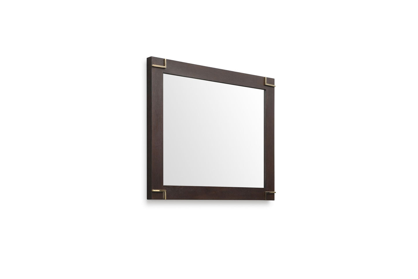 Modrest Moontide - Modern Smoked Ash & Gold Mirror