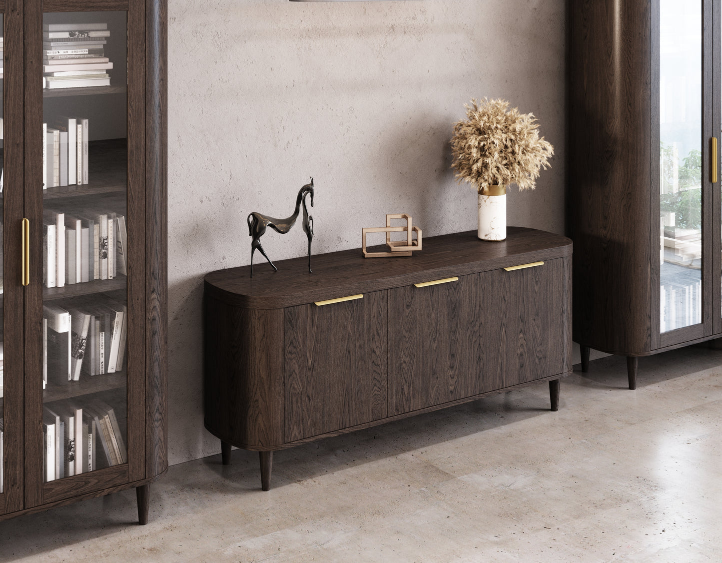 Modrest Richmond - Modern Brown Oak Buffet