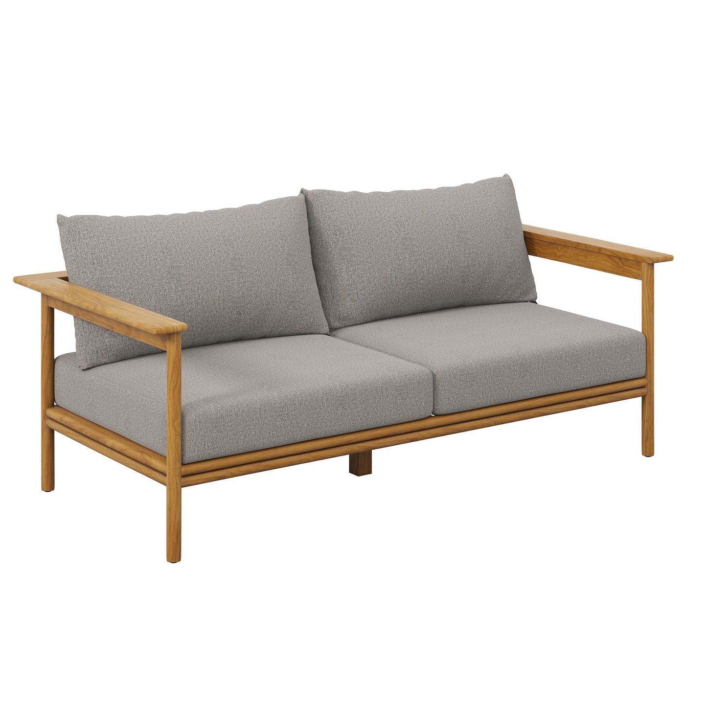 St.Tropaz Teak Sofa upholstered with performance cushions