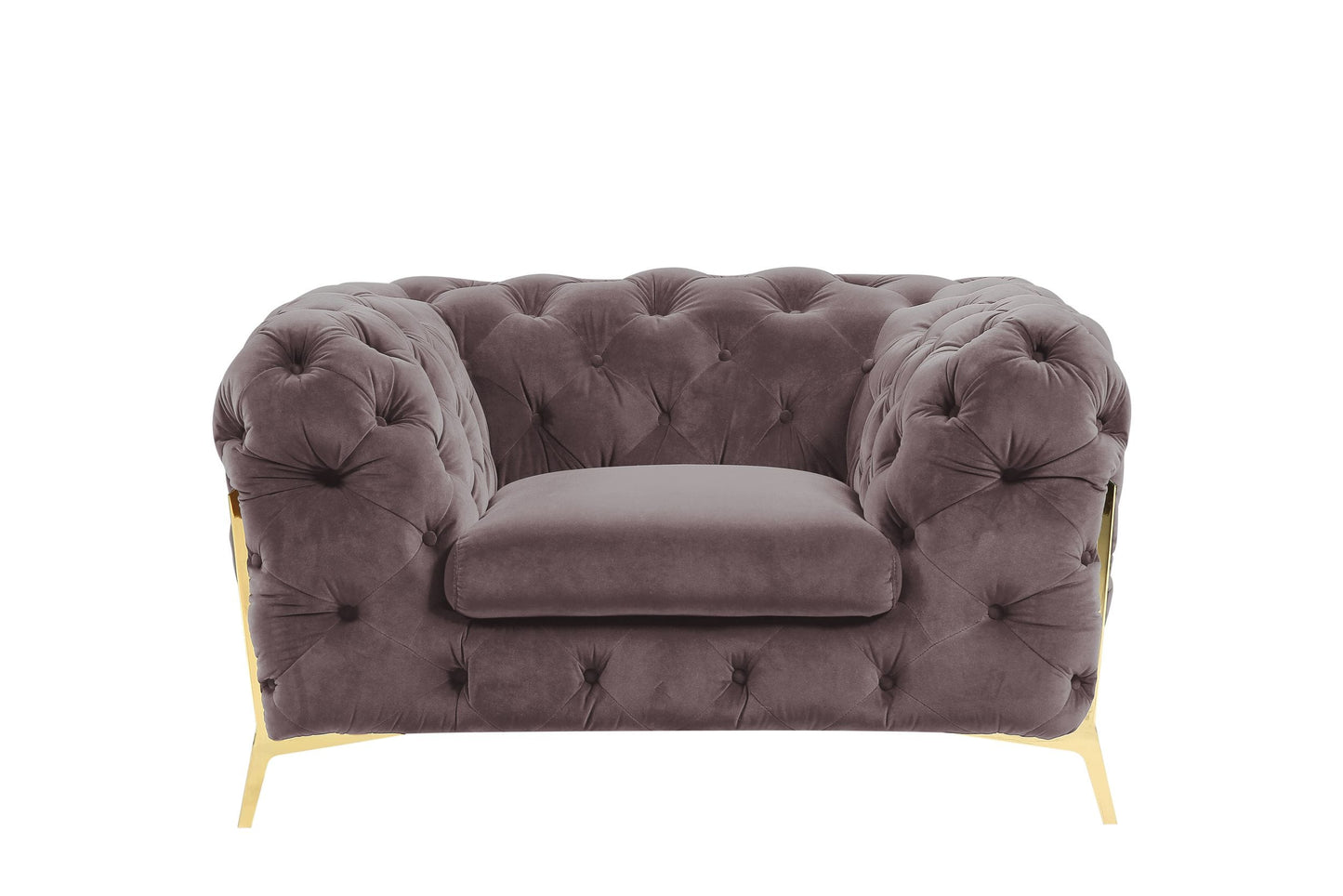 Divani Casa Sheila - Transitional Silver Fabric Chair