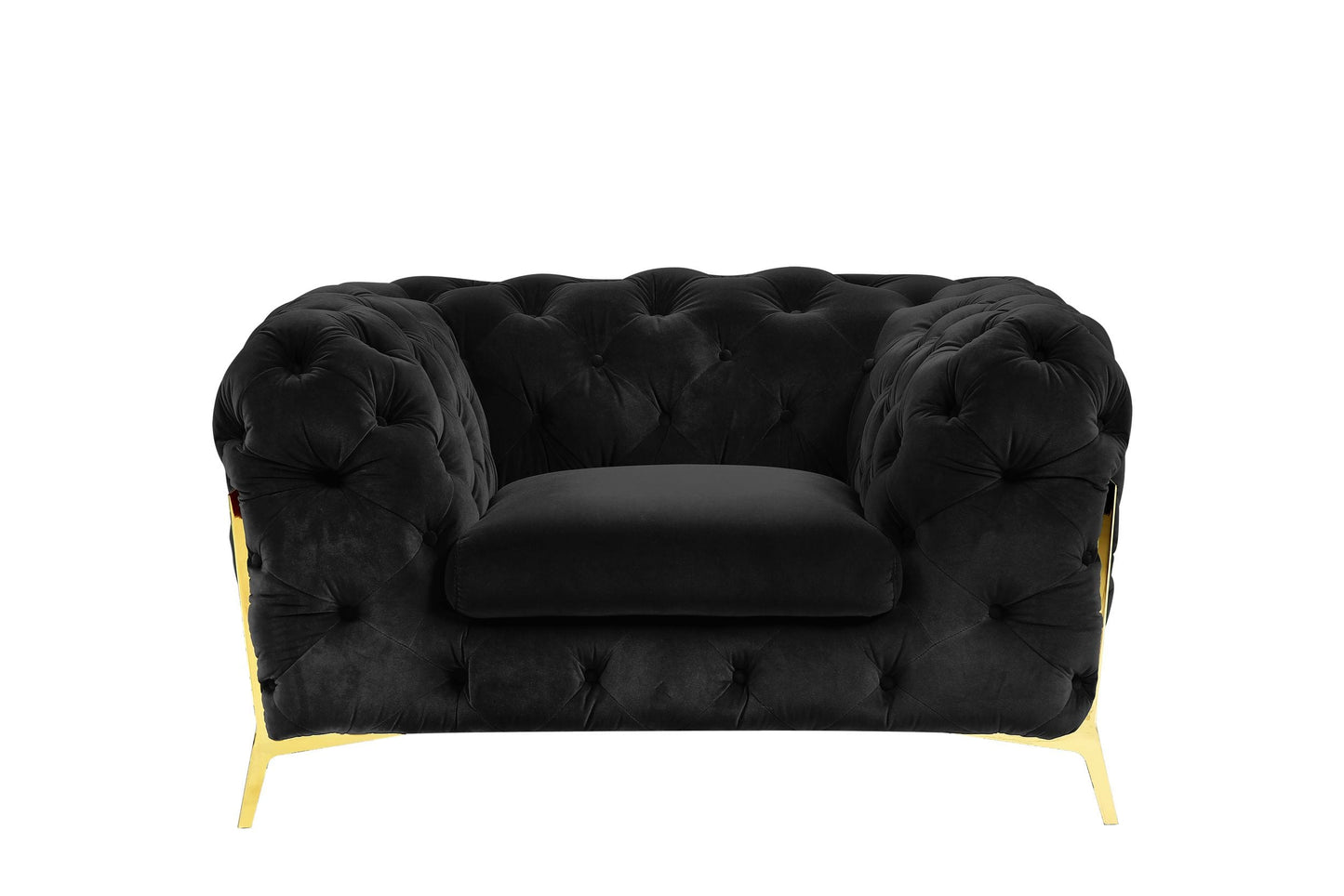 Divani Casa Sheila - Transitional Black Fabric Chair