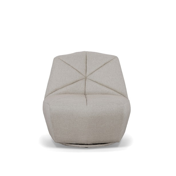 Divani Casa Tomlin - Contemporary Grey Woven Fabric Accent Chair