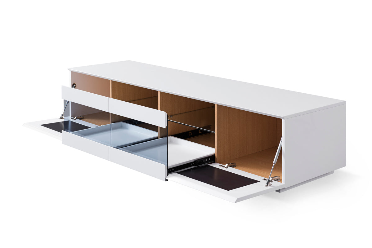 Modrest Frost Modern Small White TV Unit