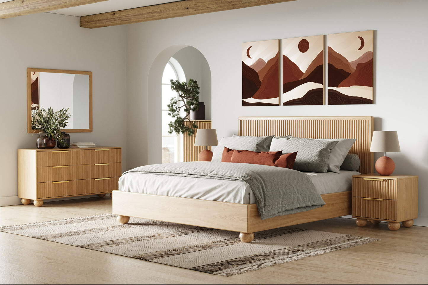 Carey Modern Natural Oak Dresser