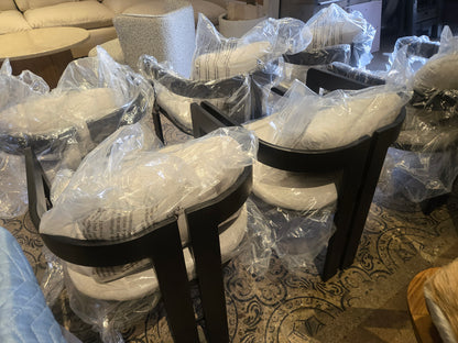 Set Of 6 Gorgeous Restoration Hardware Dupe Outdoor Dining Chairs Aluminum Frame