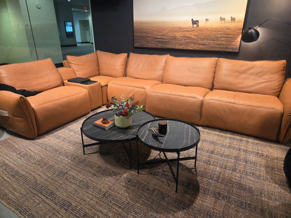 Altero Full Grain Sectional - Cognac
