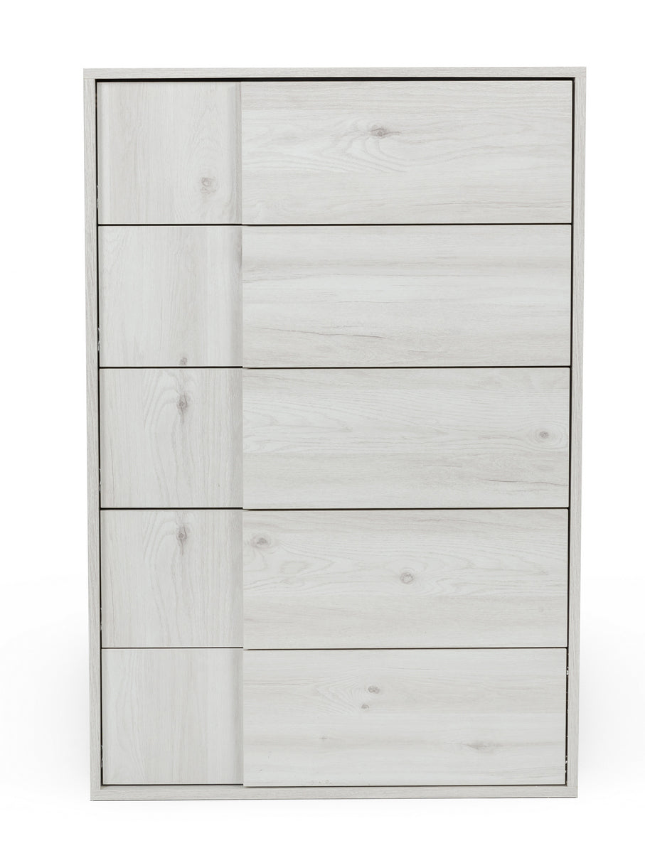 Nova Domus Asus - Italian Modern White Washed Oak Chest