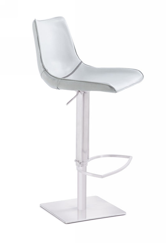 Modrest Manning - Modern White Bar Stool